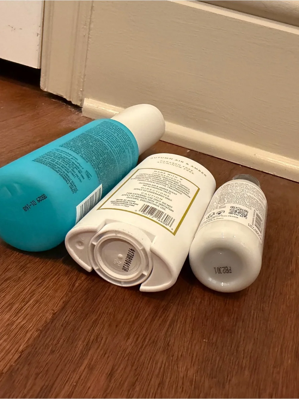 Native Autumn Air & Amber Deodorant with Teal Spray and White Lotion